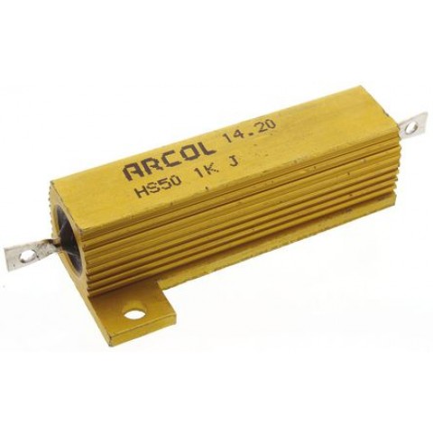 HS 50W 1K J HEATSINK RESISTOR 5% 